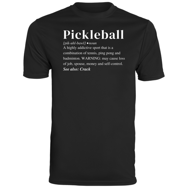 Men's Dry Fit - Pickleball Definition (white print)