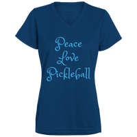 Women's V-Neck Dry Fit - Peace Love Pickleball