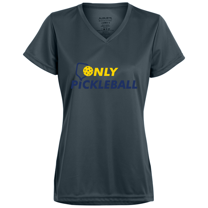 Women's V-Neck Dry Fit - Only Pickleball