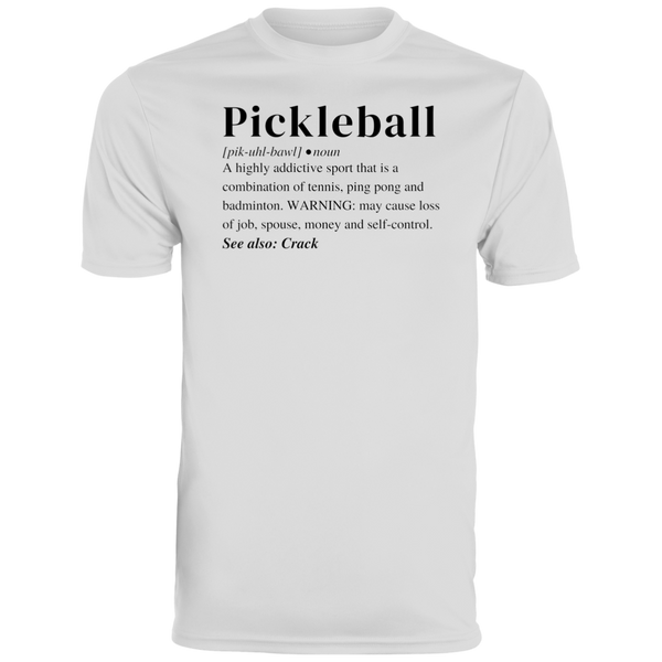 Men's Dry Fit - Pickleball Definition (black print)