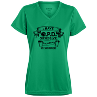 Women's V-Neck Dry Fit - O.P.D. (black print)