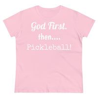 Women's T-Shirt - God First Then Pickleball