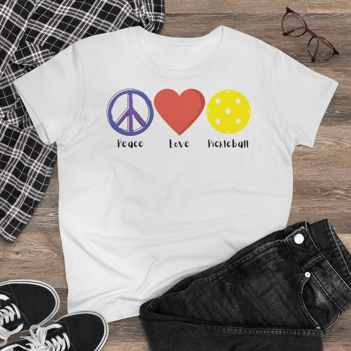 Women's T-Shirt - Peace Love Pickleball