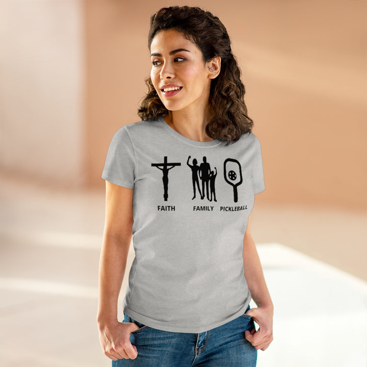 Women's T-Shirt - Faith Family Pickleball