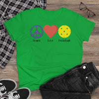 Women's T-Shirt - Peace Love Pickleball