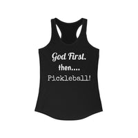 Women's Tank - God First Then Pickleball