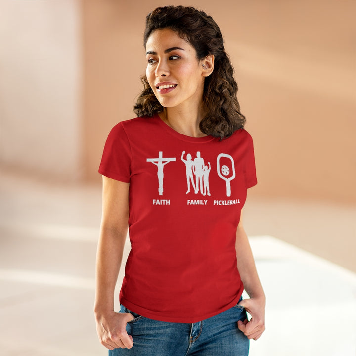 Women's T-Shirt - Faith Family Pickleball