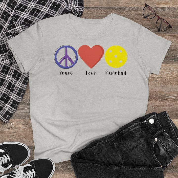 Women's T-Shirt - Peace Love Pickleball