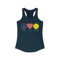 Women's Tank - Peace Love Pickleball