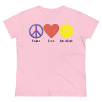 Women's T-Shirt - Peace Love Pickleball