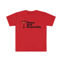 Men's T-Shirt - Please Dink Responsibly
