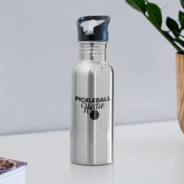 Water Bottle - Pickleball Hottie - silver