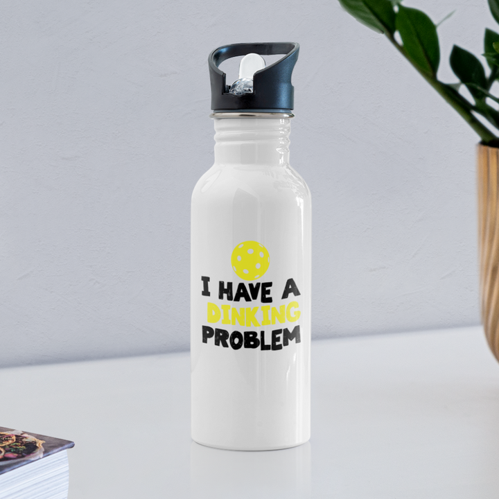 Water Bottle - I Have A Dinking Problem - white