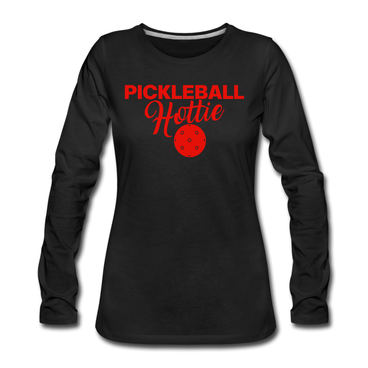 Women's Long Sleeve - Pickleball Hottie - black