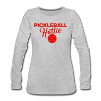 Women's Long Sleeve - Pickleball Hottie - heather gray