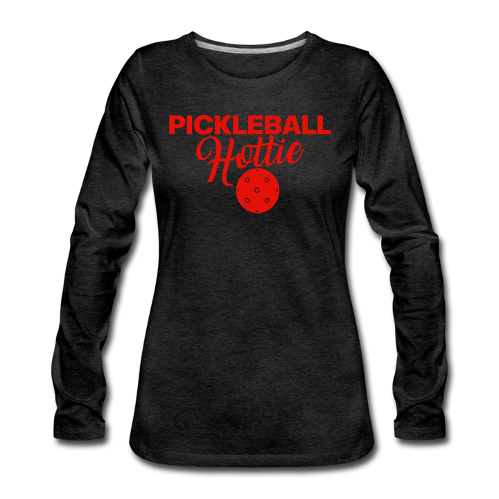 Women's Long Sleeve - Pickleball Hottie - charcoal grey