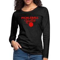 Women's Long Sleeve - Pickleball Hottie - charcoal grey