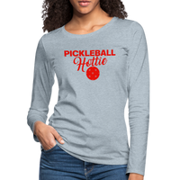 Women's Long Sleeve - Pickleball Hottie - heather ice blue