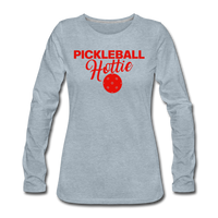 Women's Long Sleeve - Pickleball Hottie - heather ice blue