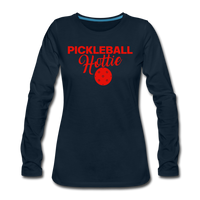 Women's Long Sleeve - Pickleball Hottie - deep navy