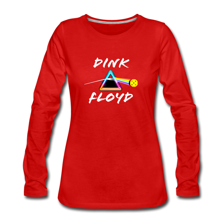 Women's Long Sleeve - Dink Floyd - red