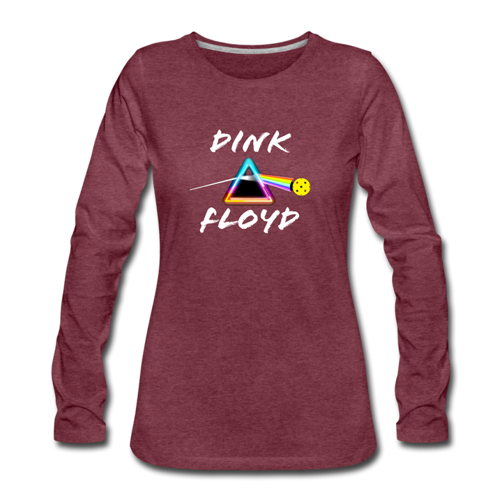 Women's Long Sleeve - Dink Floyd - heather burgundy