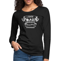 Women's Long Sleeve - Obsessive Pickleball Disorder - black
