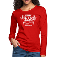 Women's Long Sleeve - Obsessive Pickleball Disorder - red
