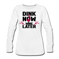 Women's Long Sleeve - Dink Now - white