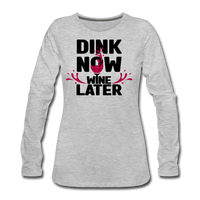 Women's Long Sleeve - Dink Now - heather gray