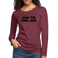 Women's Long Sleeve - Join The Dink Side - heather burgundy