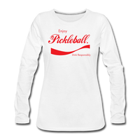 Women's Long Sleeve - Enjoy Pickleball - white