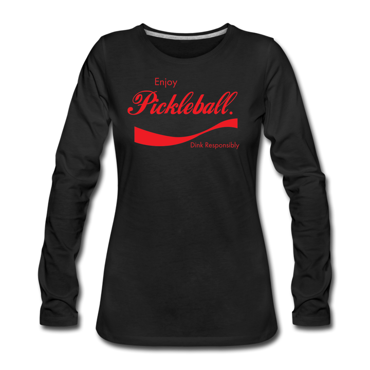 Women's Long Sleeve - Enjoy Pickleball - black