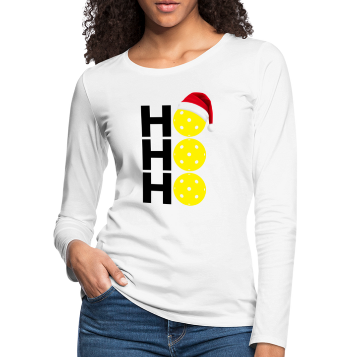 Women's Long Sleeve - Ho Ho Ho - white