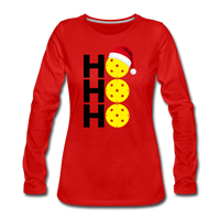 Women's Long Sleeve - Ho Ho Ho - red