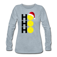 Women's Long Sleeve - Ho Ho Ho - heather ice blue