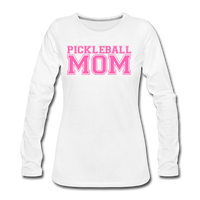 Women's Long Sleeve - Pickleball Mom - white