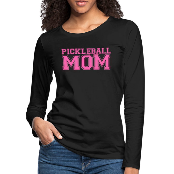 Women's Long Sleeve - Pickleball Mom - black