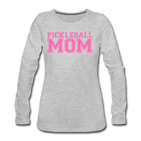 Women's Long Sleeve - Pickleball Mom - heather gray