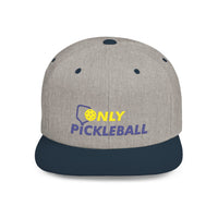 Only Pickleball Flat Bill Snapback 1