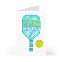 Happy Birthday Pickleball Card - Have a Ball