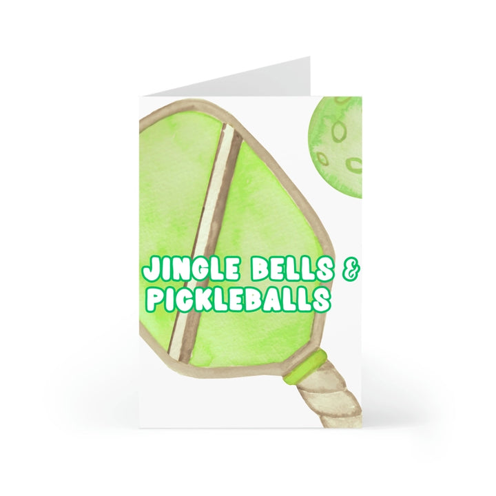 Pickleball Christmas Card - Jingle Bells & Pickleballs