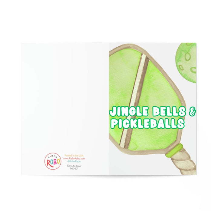 Pickleball Christmas Card - Jingle Bells & Pickleballs