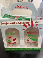Drink Up Grinches Shatterproof Wine Glasses