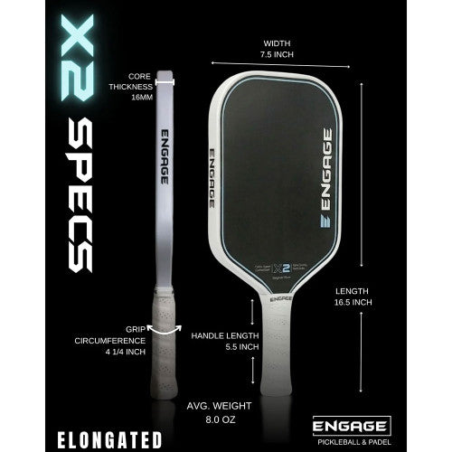 Engage X2 Elongated Pickleball Paddle