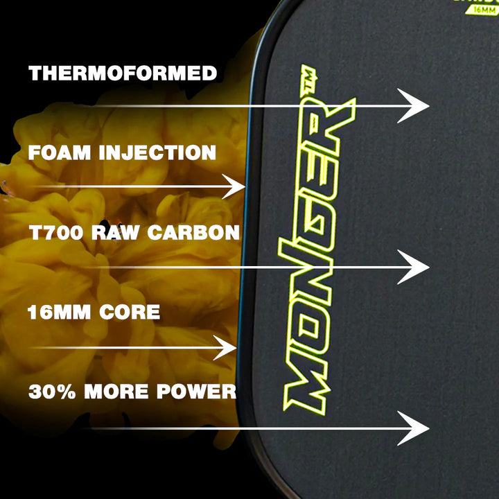 Pickleball Monger T700 Toray Carbon Fiber Paddle