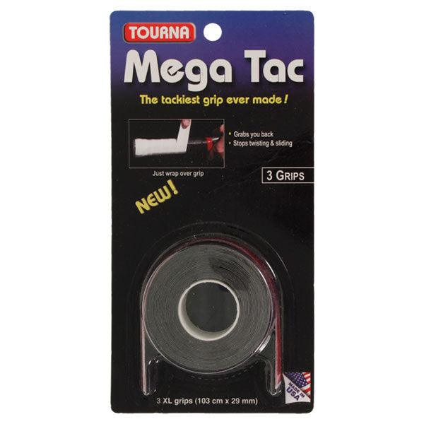 Tourna Mega Tac Overgrip - 3-pack - Black