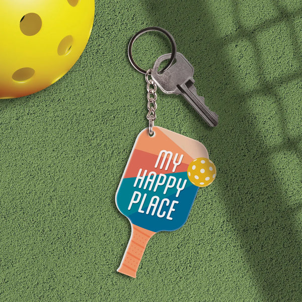 My Happy Place Keychain