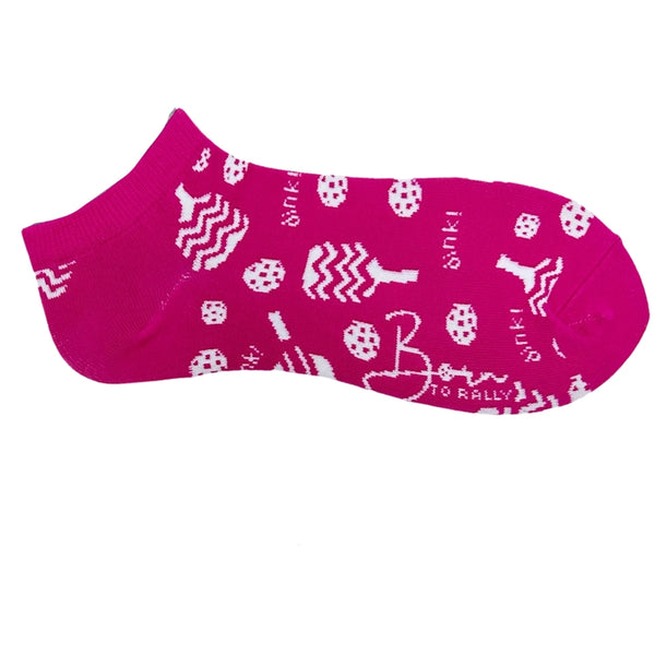 Born To Rally Pickleball Ankle Socks