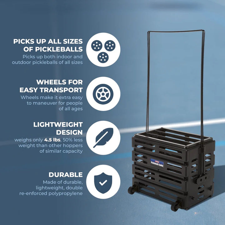 Tourna Pickleball Caddy Deluxe with Wheels